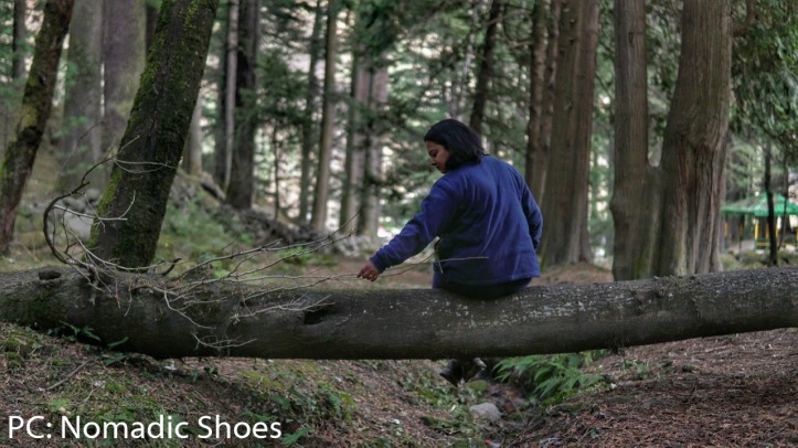 suman doogar travelling in forests